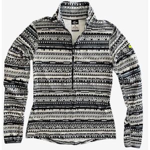 Nike‎ Pro Women’s Dri-Fit Hyperwarm 8 Bit 1/2 Half Zip Pullover Sz M Black-Gray